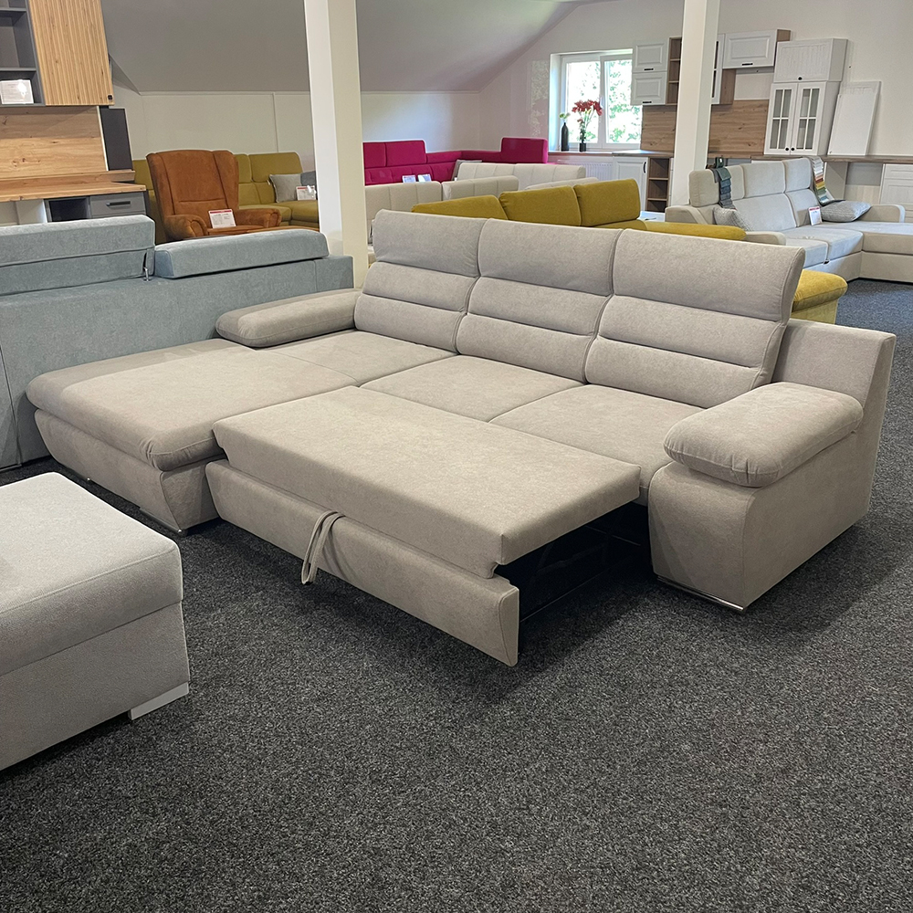 Sedací souprava GRECO MINI | 185x278 cm | LEVÁ | 60 starorůžová WATER REPELLENT | rozkládací + úložný prostor