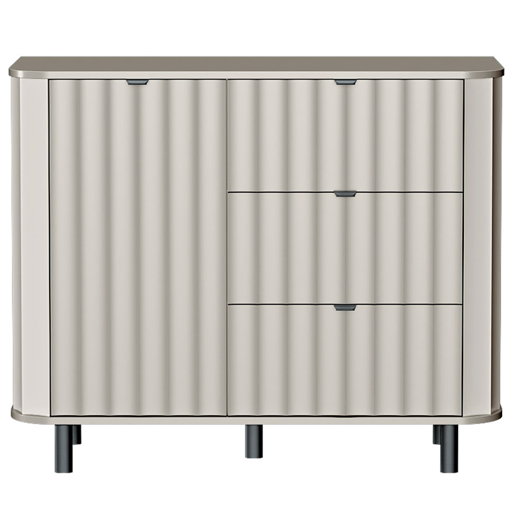 NOVADO s | komoda NO-3 | 111 cm | světle šedá