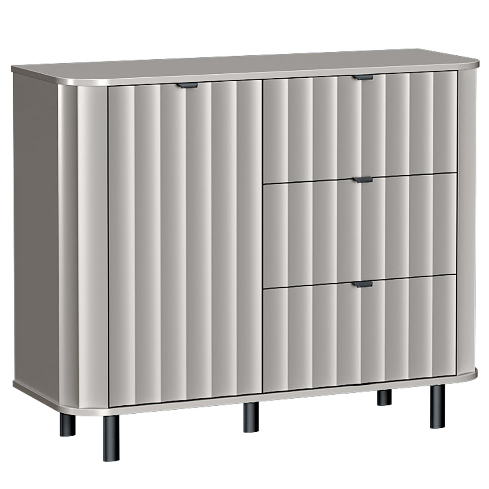 NOVADO s | komoda NO-3 | 111 cm | světle šedá