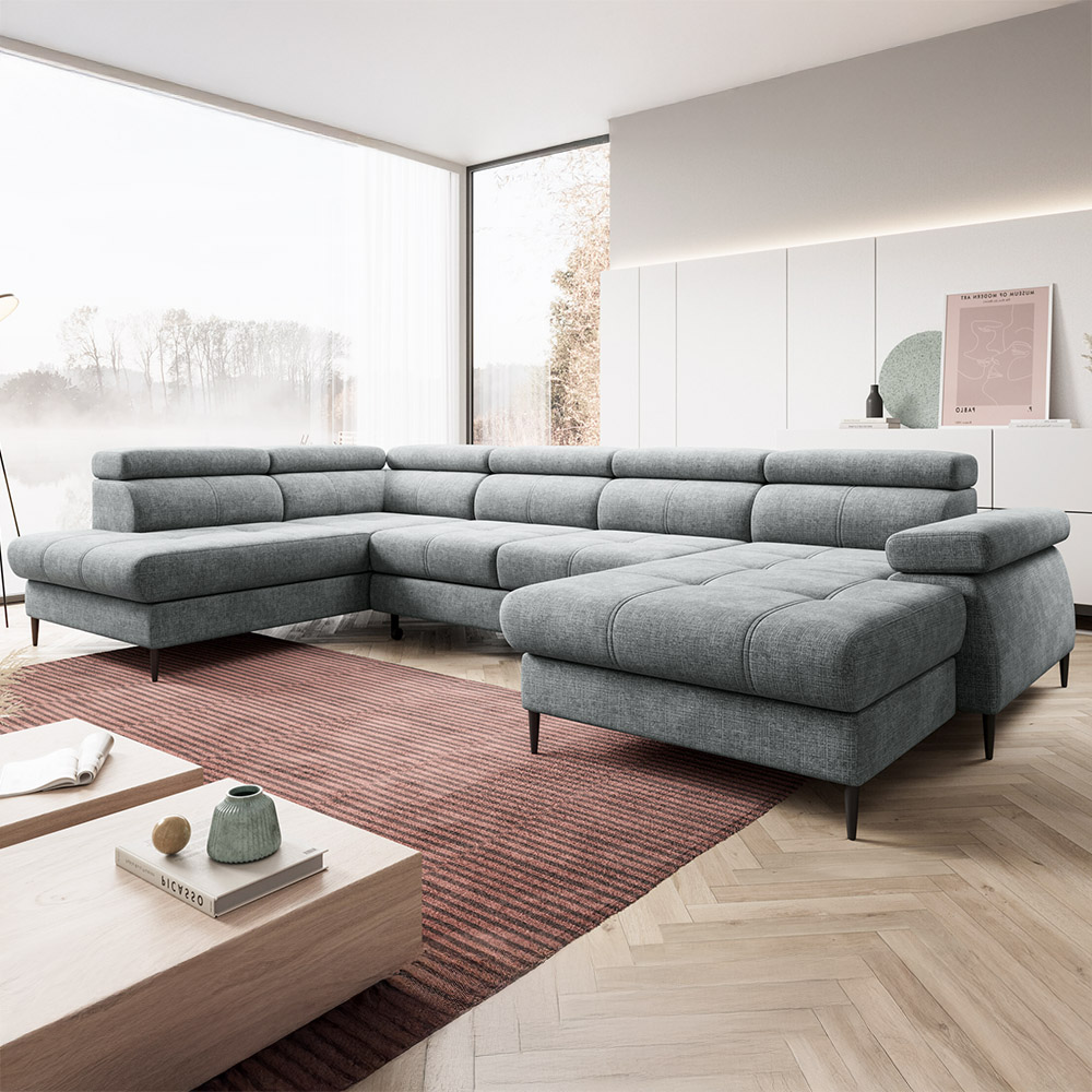 Sedací souprava CORDOBA III | 203x346x175 cm | rozkládací + 2x úložný prostor | VÝBĚR TKANIN