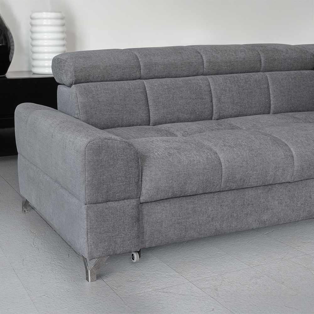 Sedací souprava SEMPRE | 270x204 cm | PRAVÁ | rozkládací + úložný prostor | VÝBĚR TKANIN