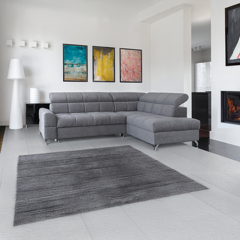 Sedací souprava SEMPRE | 270x204 cm | PRAVÁ | rozkládací + úložný prostor | VÝBĚR TKANIN