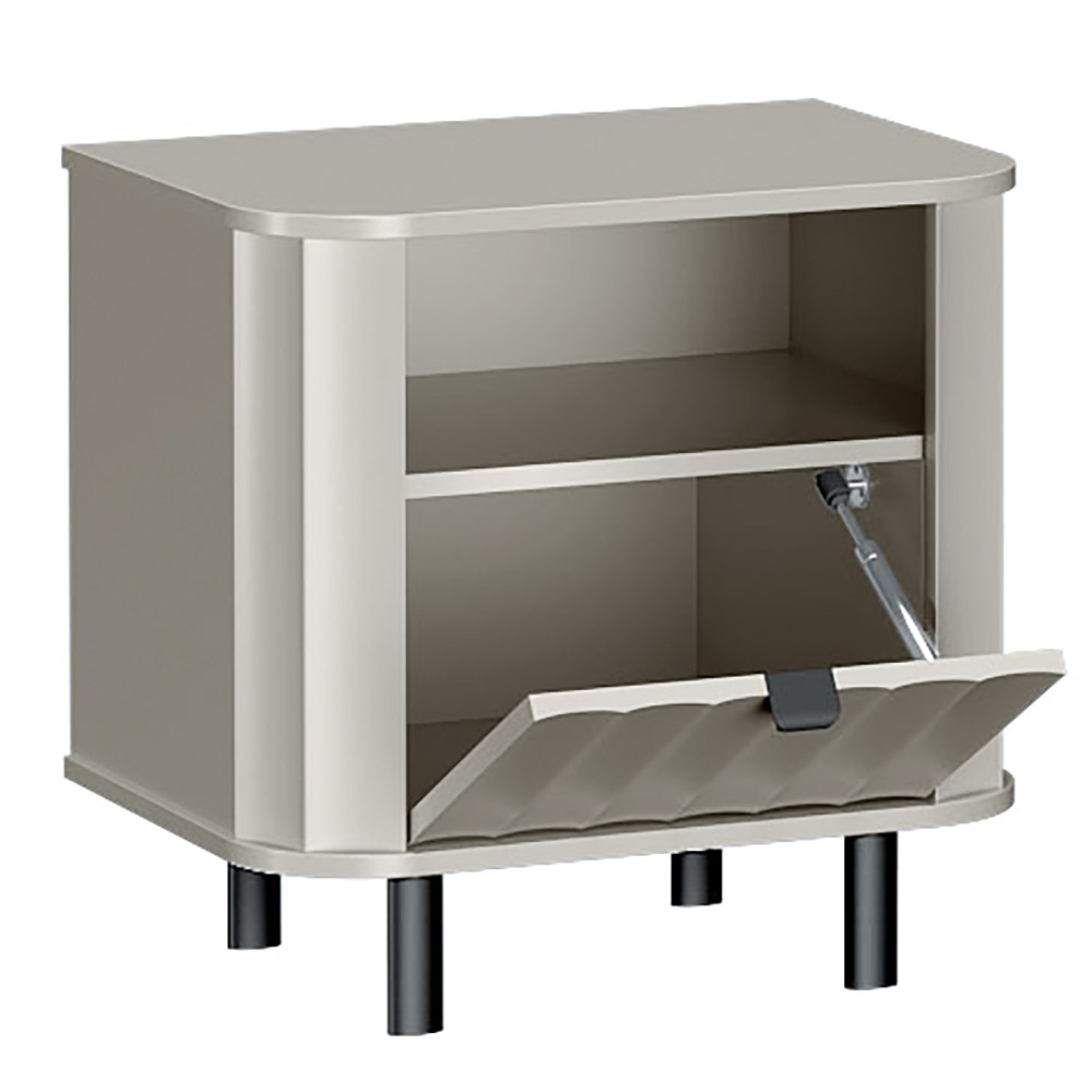 NOVADO s | noční stolek NO-7 | 58,6 cm | světle šedá