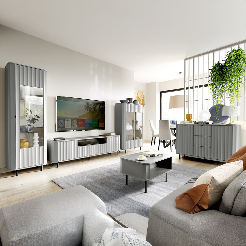 NOVADO s | šatní skříň NO-8 | 98 cm | světle šedá