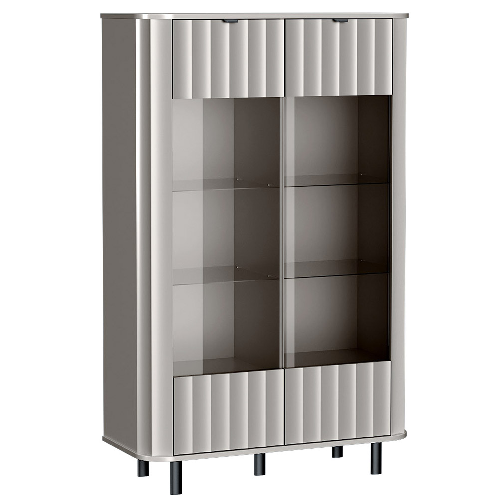 NOVADO s | vitrína NO-9 | 98,3 cm | světle šedá