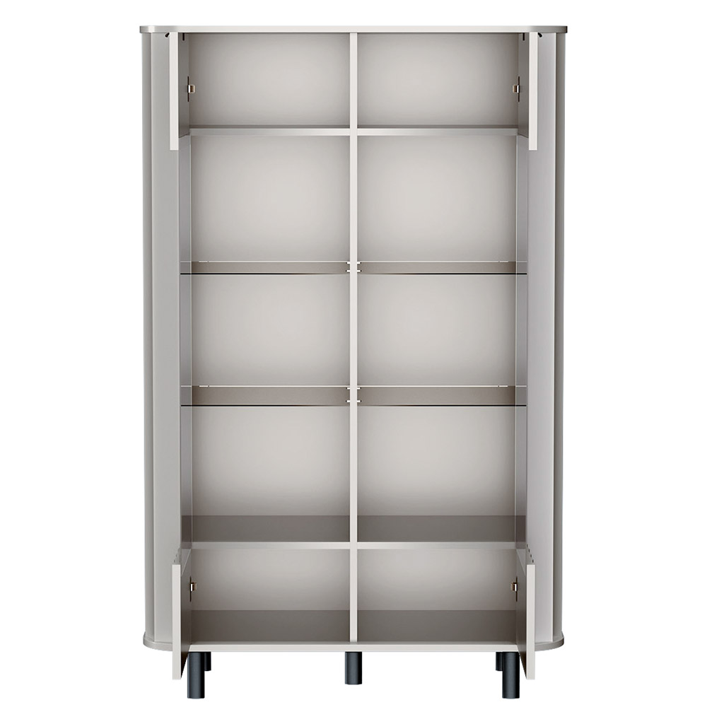 NOVADO s | vitrína NO-9 | 98,3 cm | světle šedá