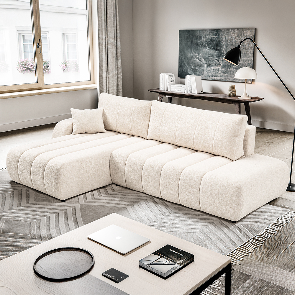 Sedací souprava BALOO | 176x276 cm | rozkládací + úložný prostor | VÝBĚR TKANIN