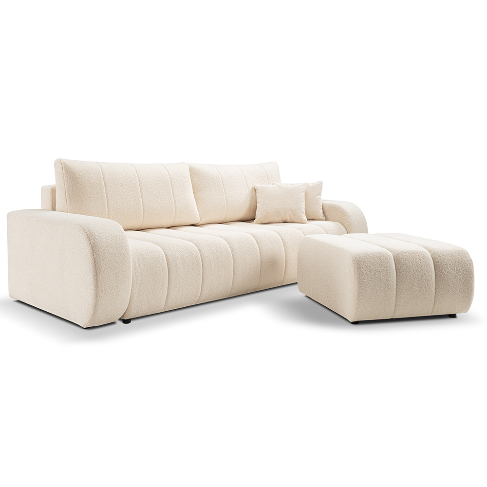 Pohovka BALOO | 248 cm | rozkládací + úložný prostor | VÝBĚR TKANIN