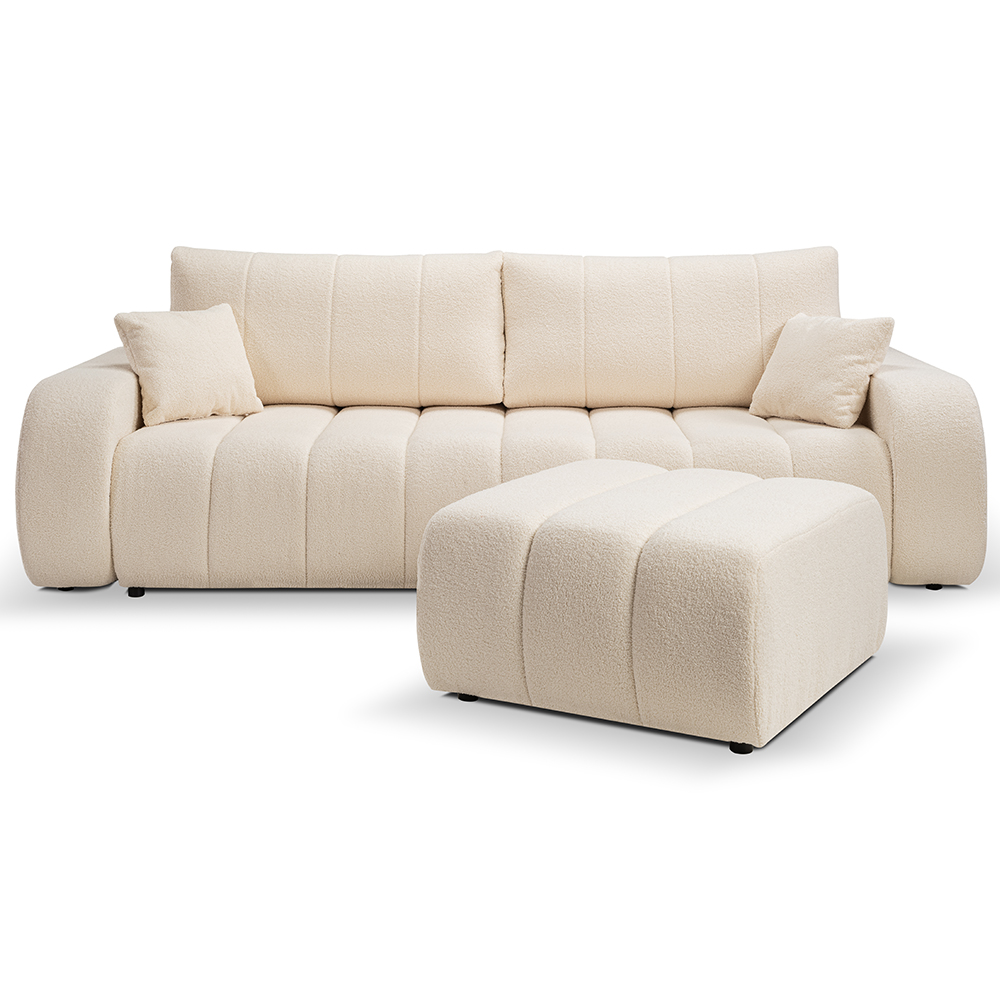 Pohovka BALOO | 248 cm | rozkládací + úložný prostor | VÝBĚR TKANIN