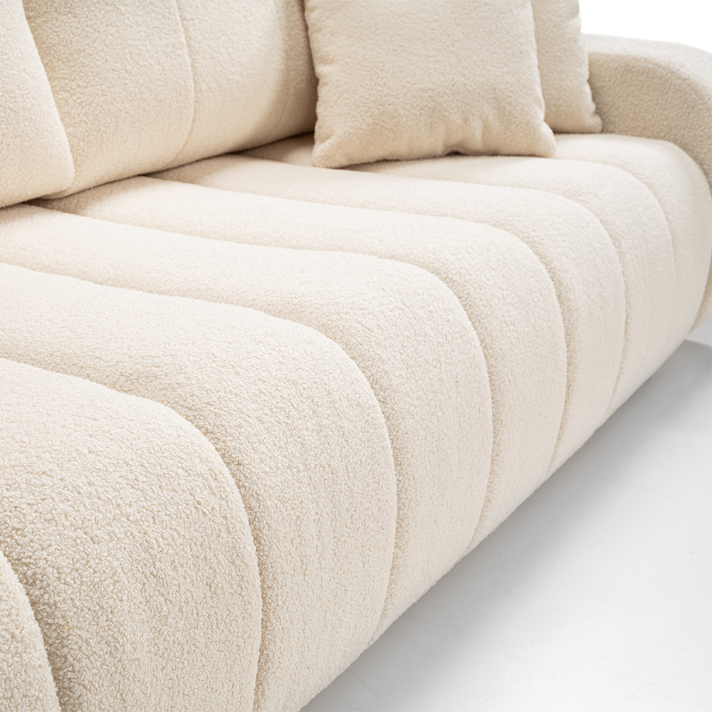 Pohovka BALOO | 248 cm | rozkládací + úložný prostor | VÝBĚR TKANIN