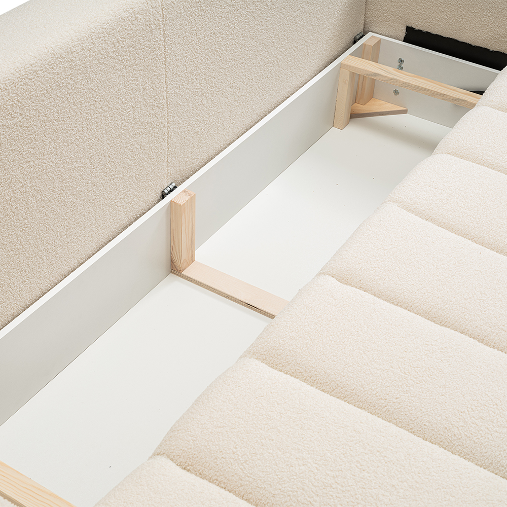 Pohovka BALOO | 248 cm | rozkládací + úložný prostor | VÝBĚR TKANIN