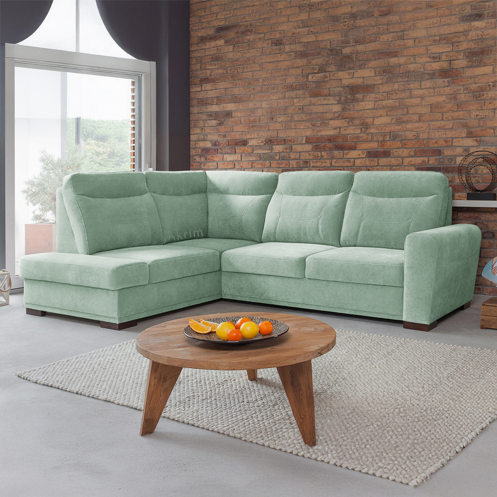 Sedací souprava LEVEL | 198x264 cm | LEVÁ | rozkládací + úložný prostor | VÝBĚR TKANIN