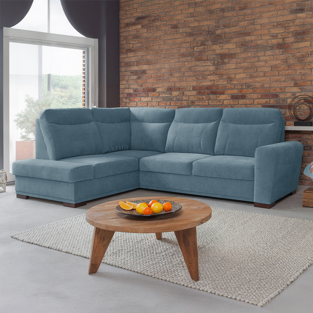 Sedací souprava LEVEL | 198x264 cm | LEVÁ | rozkládací + úložný prostor | VÝBĚR TKANIN