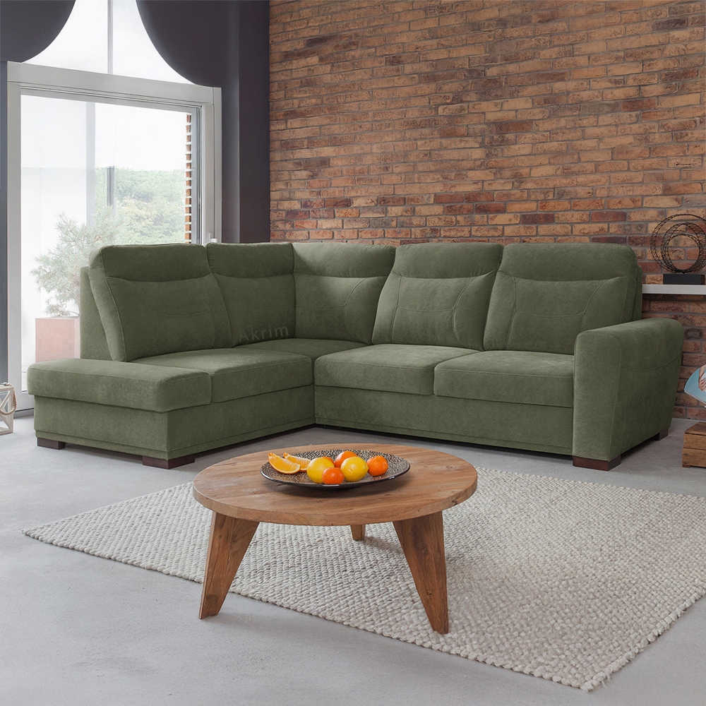 Sedací souprava LEVEL | 198x264 cm | LEVÁ | rozkládací + úložný prostor | VÝBĚR TKANIN