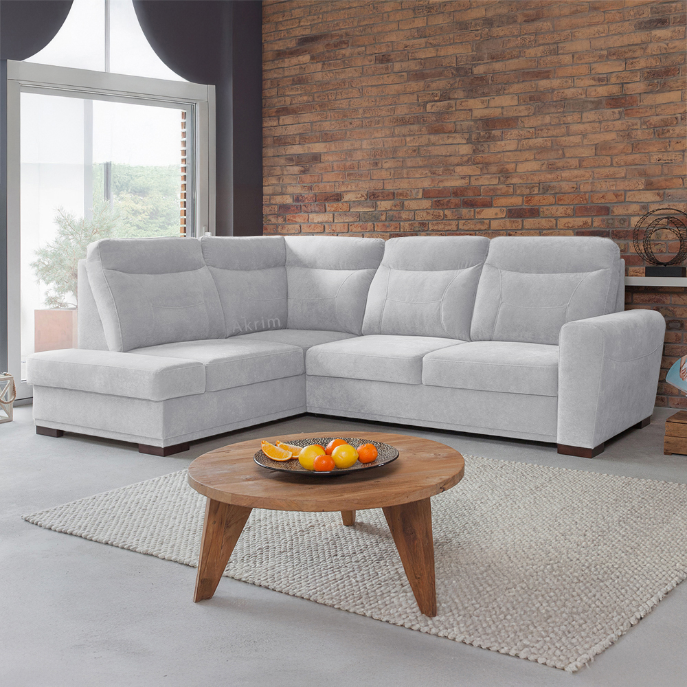 Sedací souprava LEVEL | 198x264 cm | LEVÁ | rozkládací + úložný prostor | VÝBĚR TKANIN