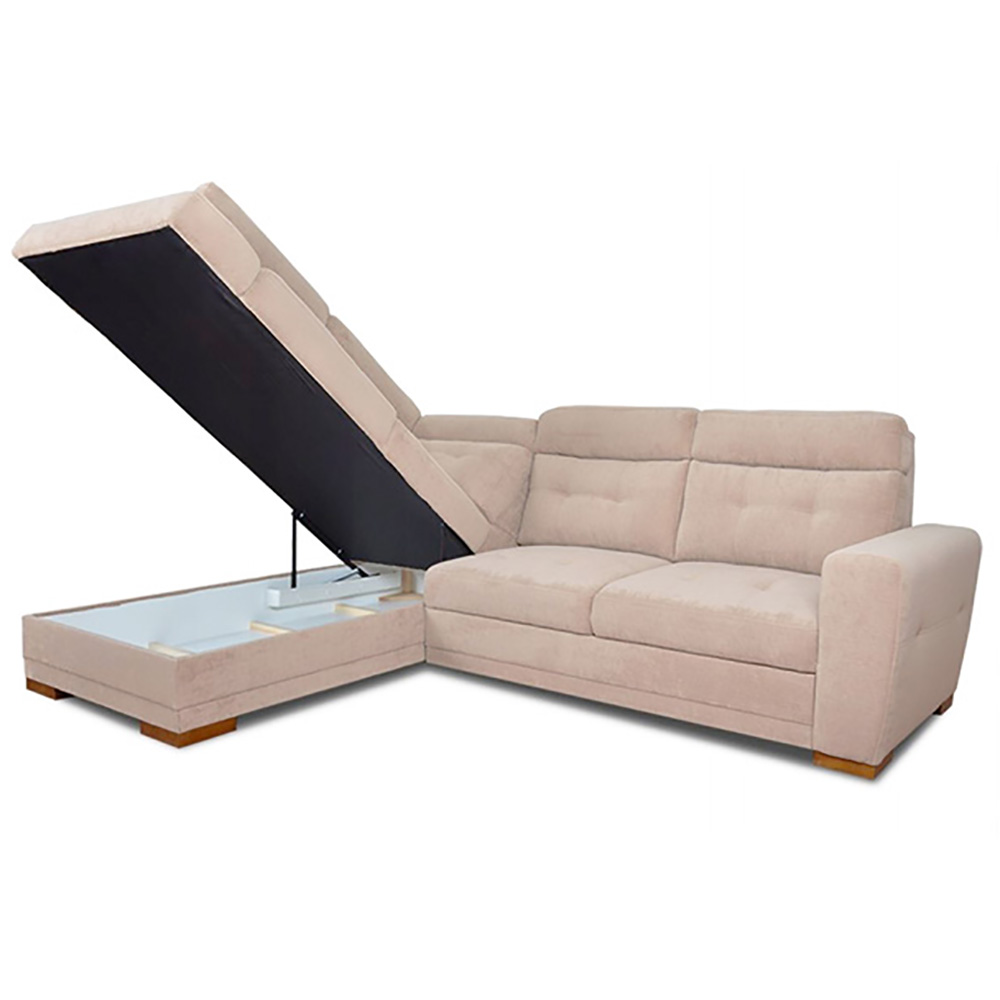 Sedací souprava AMOS | 197x264 cm | LEVÁ | rozkládací + úložný prostor | VÝBĚR TKANIN