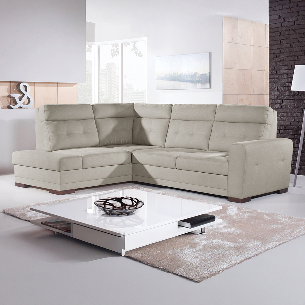 Sedací souprava AMOS | 197x264 cm | LEVÁ | rozkládací + úložný prostor | VÝBĚR TKANIN