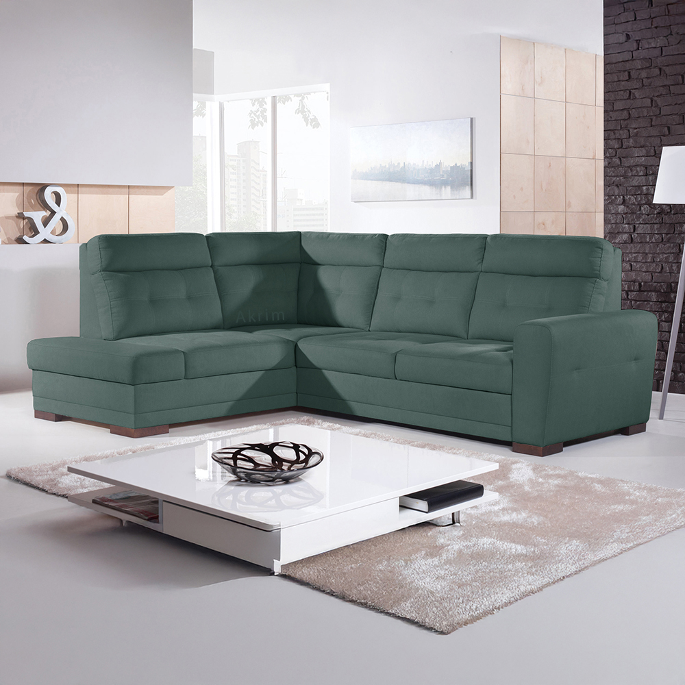 Sedací souprava AMOS | 197x264 cm | LEVÁ | rozkládací + úložný prostor | VÝBĚR TKANIN