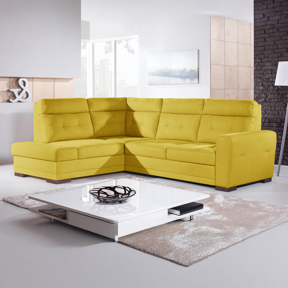 Sedací souprava AMOS | 197x264 cm | LEVÁ | rozkládací + úložný prostor | VÝBĚR TKANIN