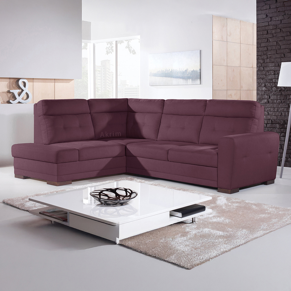 Sedací souprava AMOS | 197x264 cm | LEVÁ | rozkládací + úložný prostor | VÝBĚR TKANIN