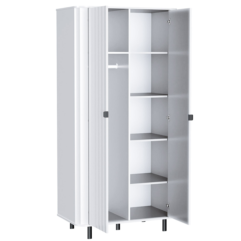 NOVADO b | šatní skříň NO-8 | 98 cm | bílá