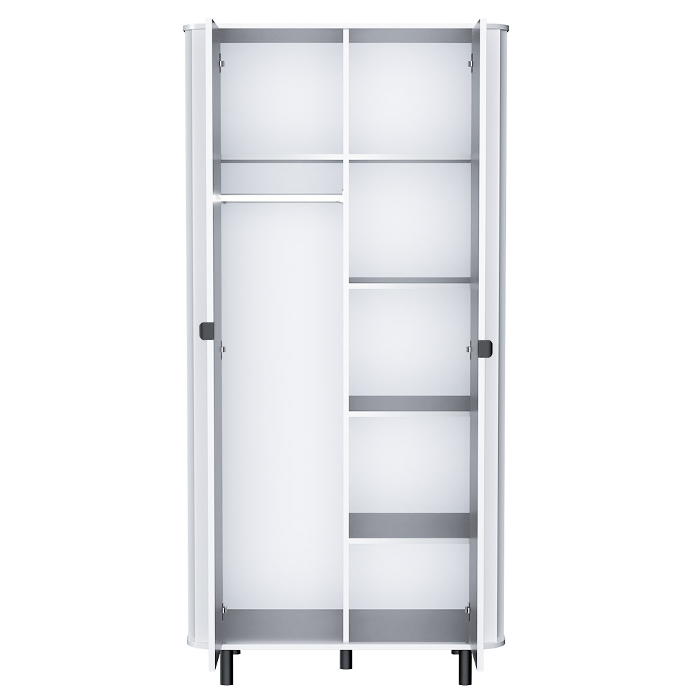 NOVADO b | šatní skříň NO-8 | 98 cm | bílá