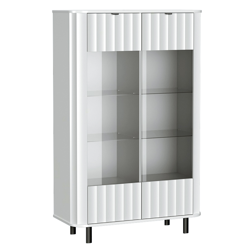 NOVADO b | vitrína NO-9 | 98,3 cm | bílá