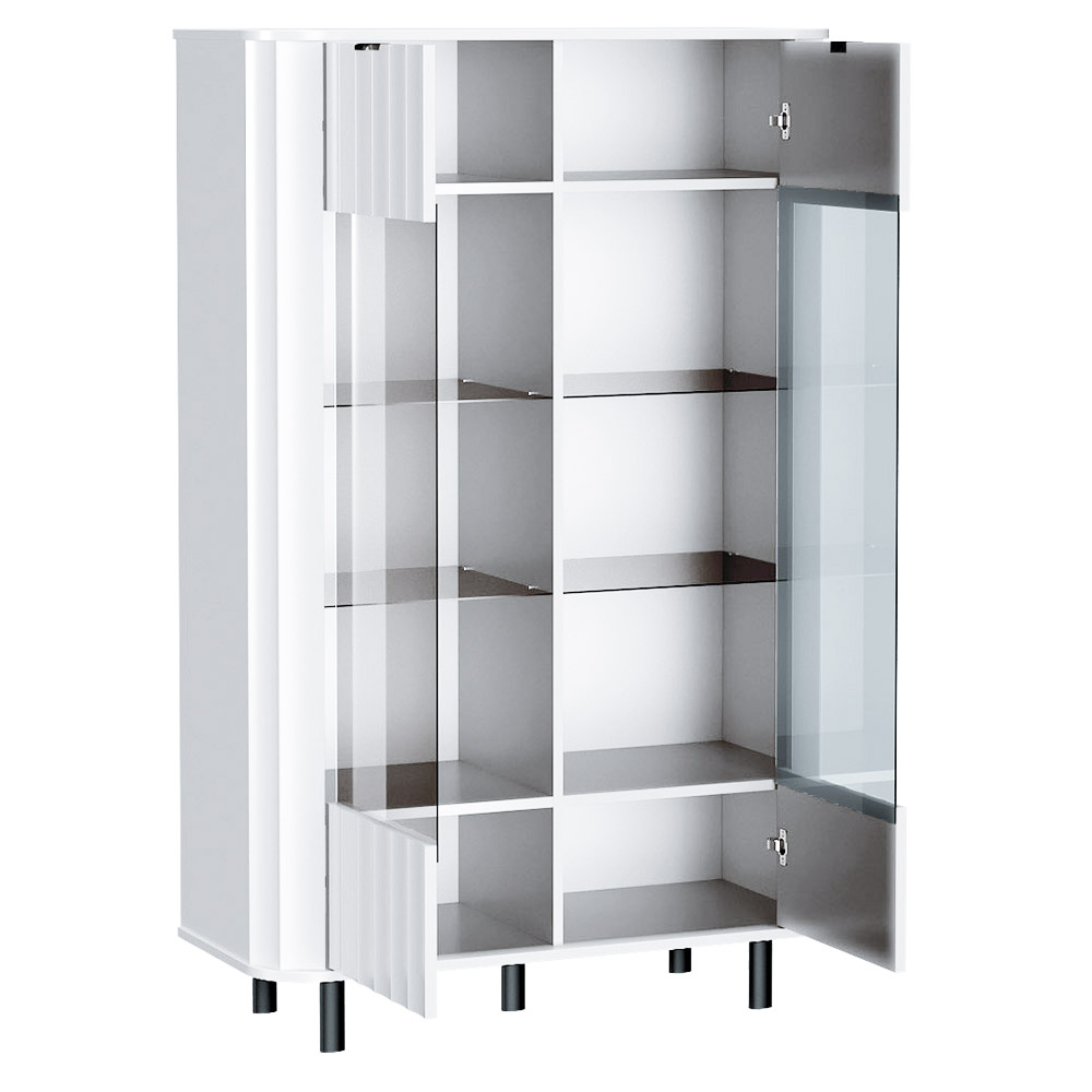 NOVADO b | vitrína NO-9 | 98,3 cm | bílá