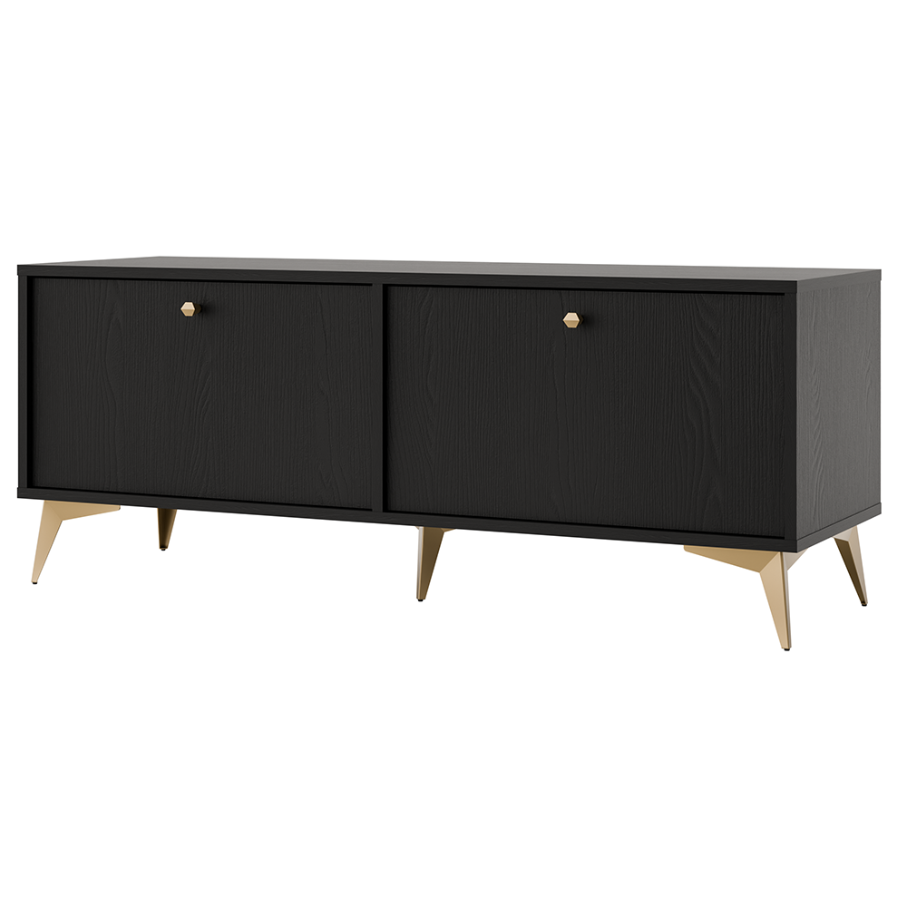 TOKYO 1 c | TV stolek RTV 302 | 120,6 cm | černá grafit/zlatá