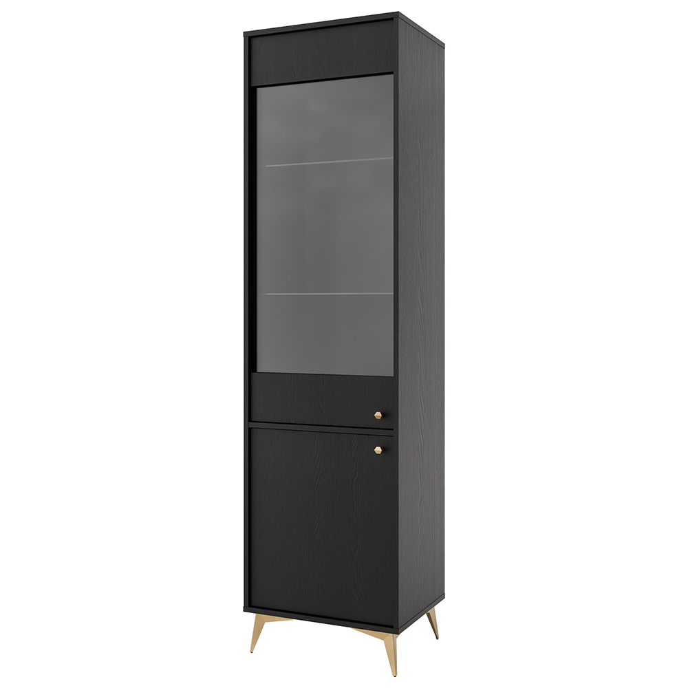 TOKYO 1 c | vitrína 101 | 51,8 cm | černá grafit/zlatá