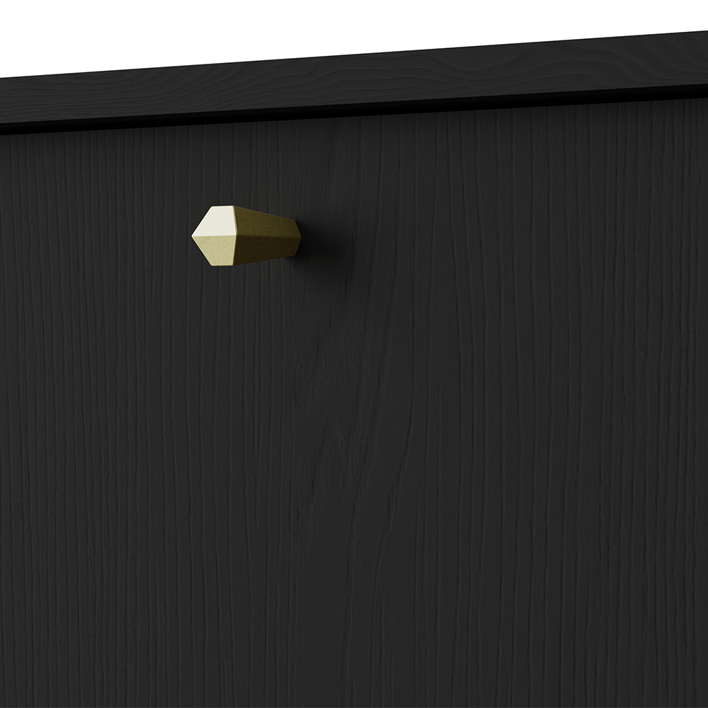 TOKYO 1 c | komoda 823 | 157,7 cm | černá grafit/zlatá