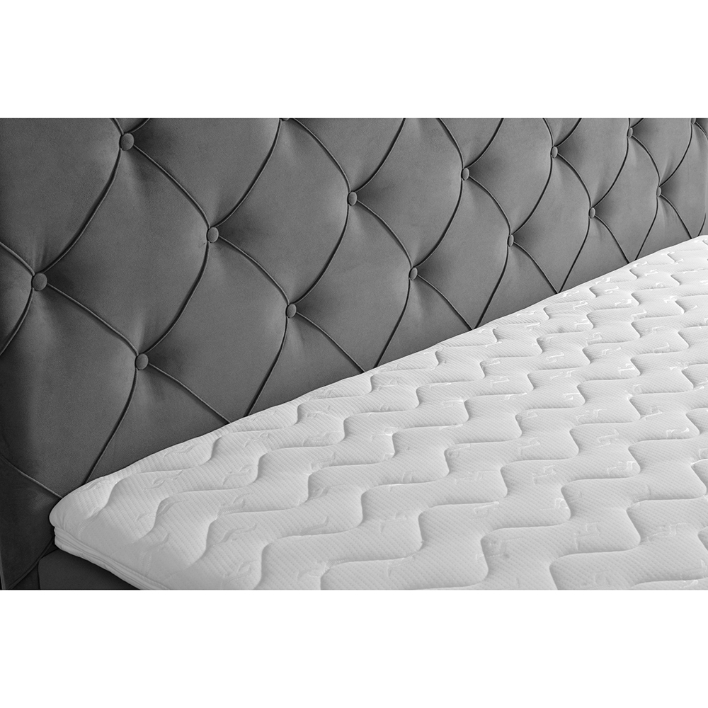 Postel dvoulůžko BOXSPRING MALAGA + topper v ceně | 140x200 | VÝBĚR TKANIN