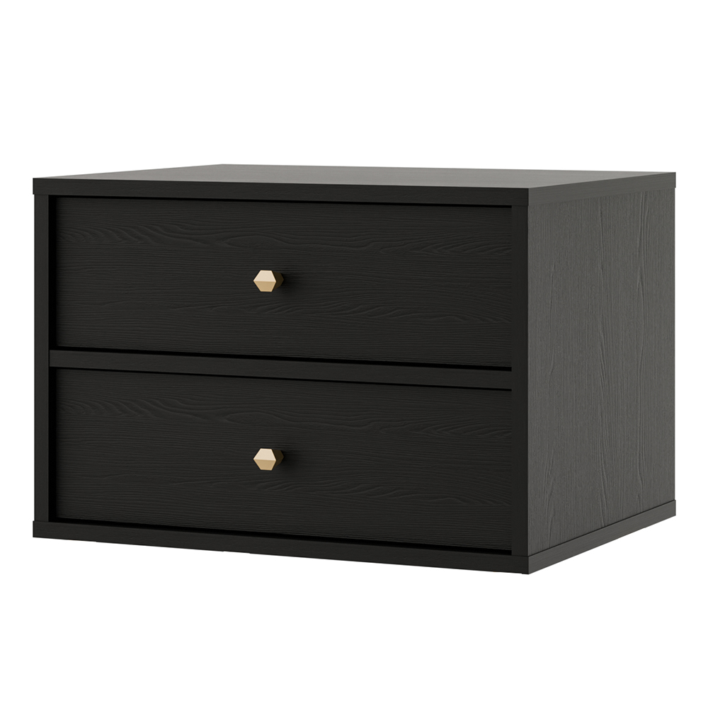 TOKYO 4 c | noční stolek 801 | 51,8 cm | černá grafit/zlatá