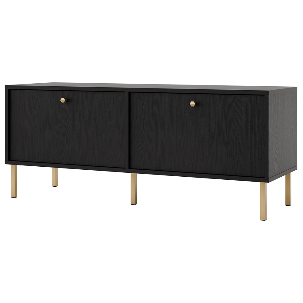 TOKYO 2 c | TV stolek RTV 302 | 120,6 cm | černá grafit/zlatá