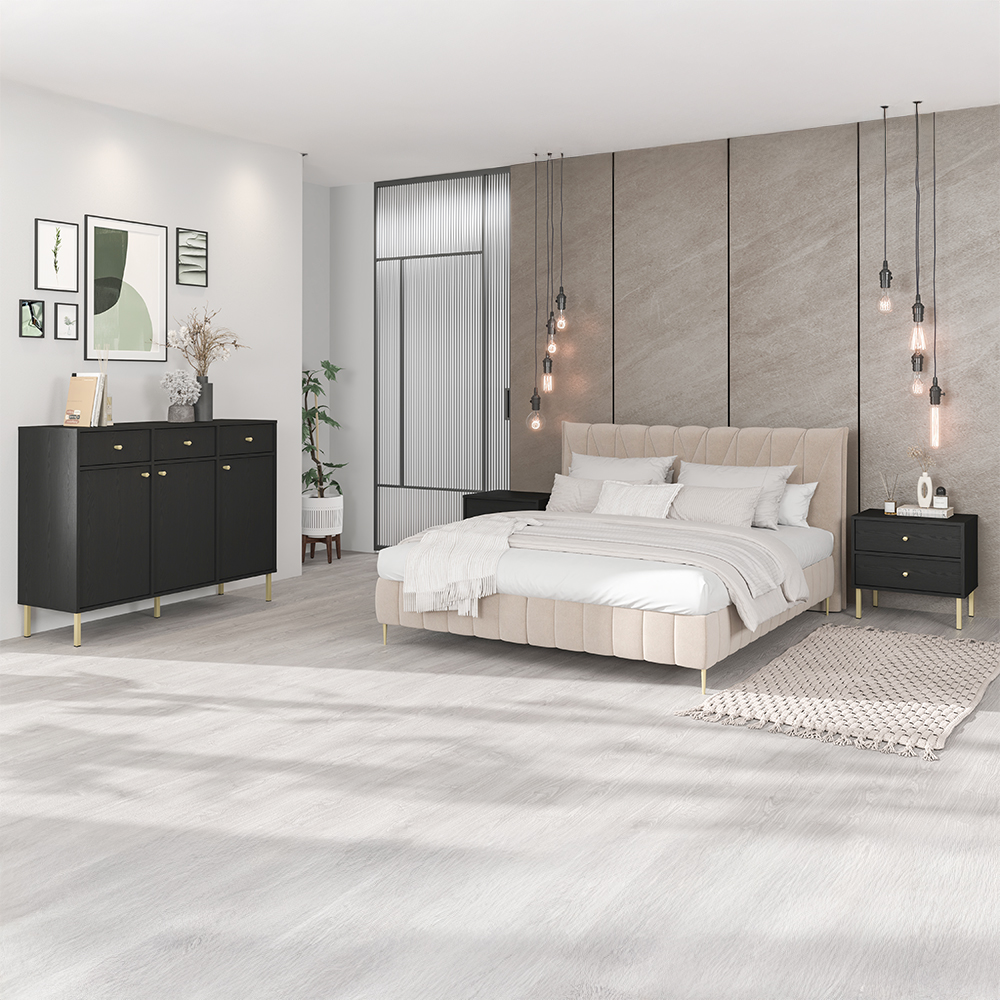 TOKYO 2 c | vitrína 101 | 51,8 cm | černá grafit/zlatá