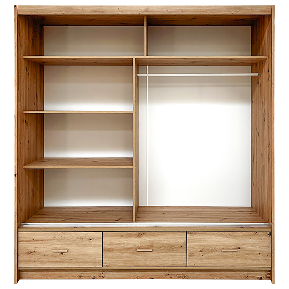 Šatní skříň CANADA CA-3 | 200 cm | se zrcadlem | artisan