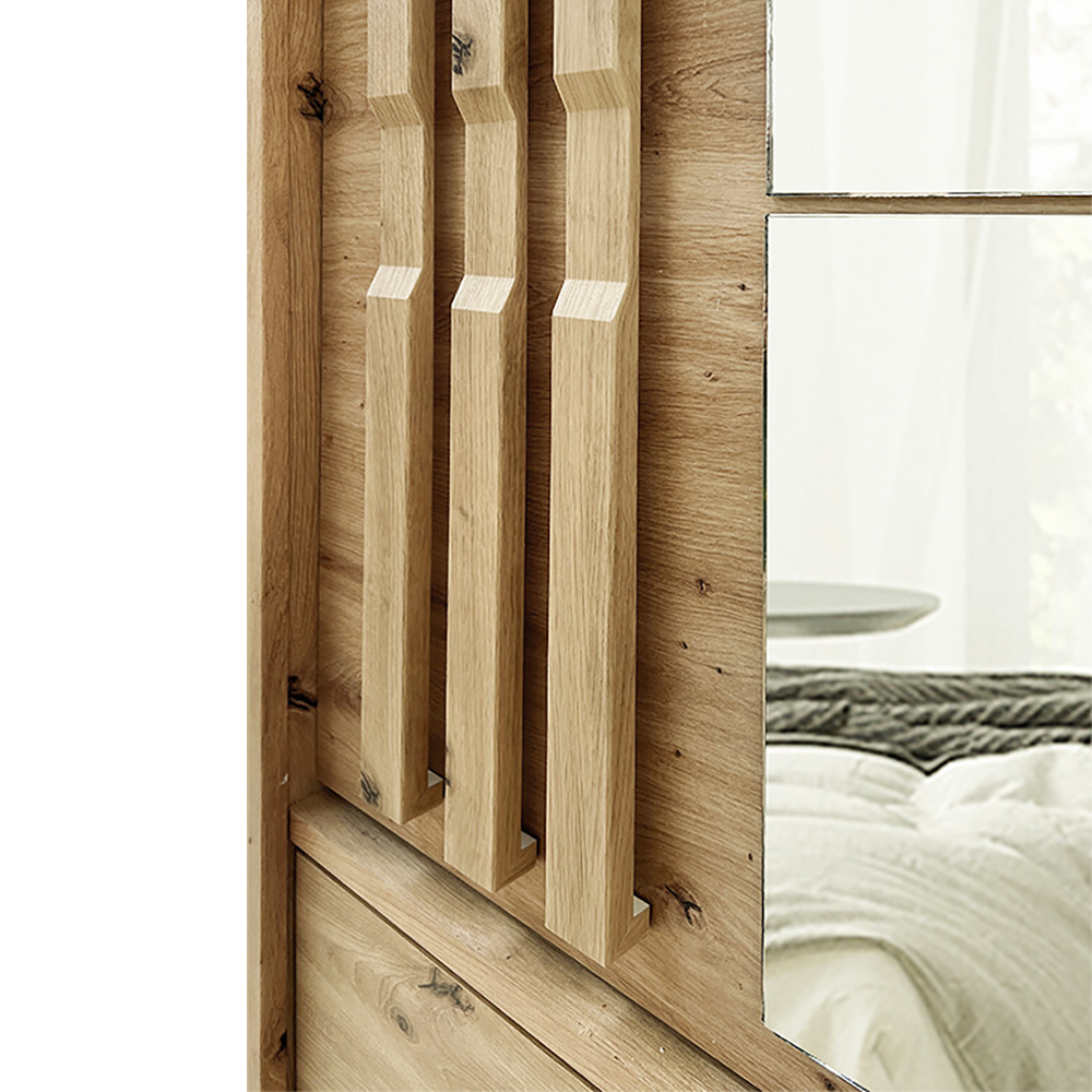 Šatní skříň CANADA CA-3 | 200 cm | se zrcadlem | artisan