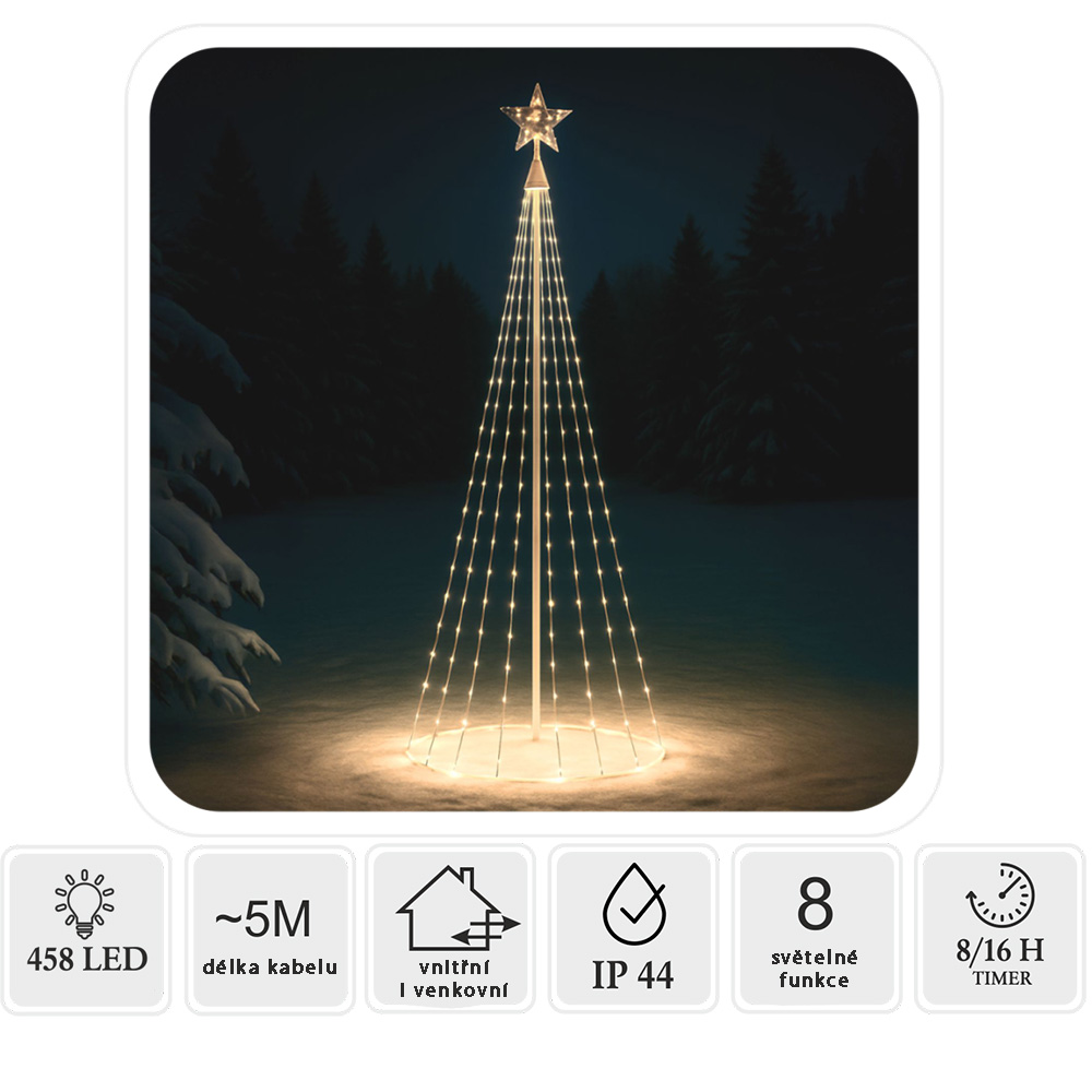 DÁREK | LED světelný stromeček | 300 cm