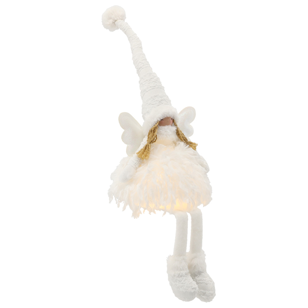 DÁREK | andílek sedící s LED osvětlením | 22x16x60 cm