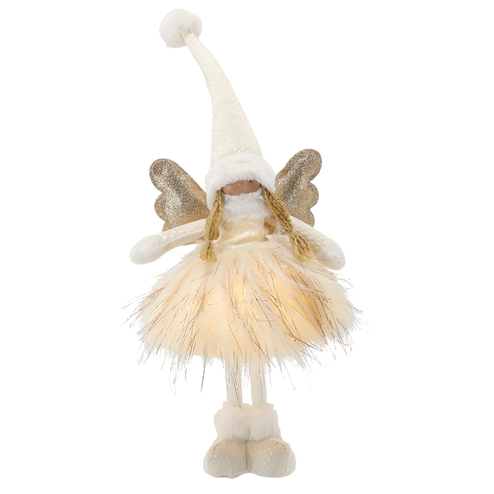 DÁREK | andílek stojící s LED osvětlením | 22x16x50 cm