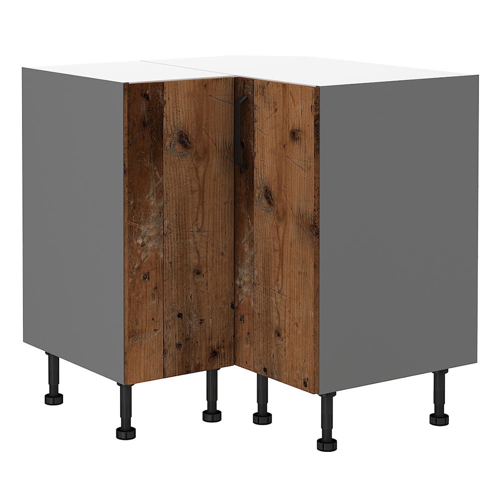 OLD STYLE | kuchyňská linka 170 x 240 cm | old style/antracit