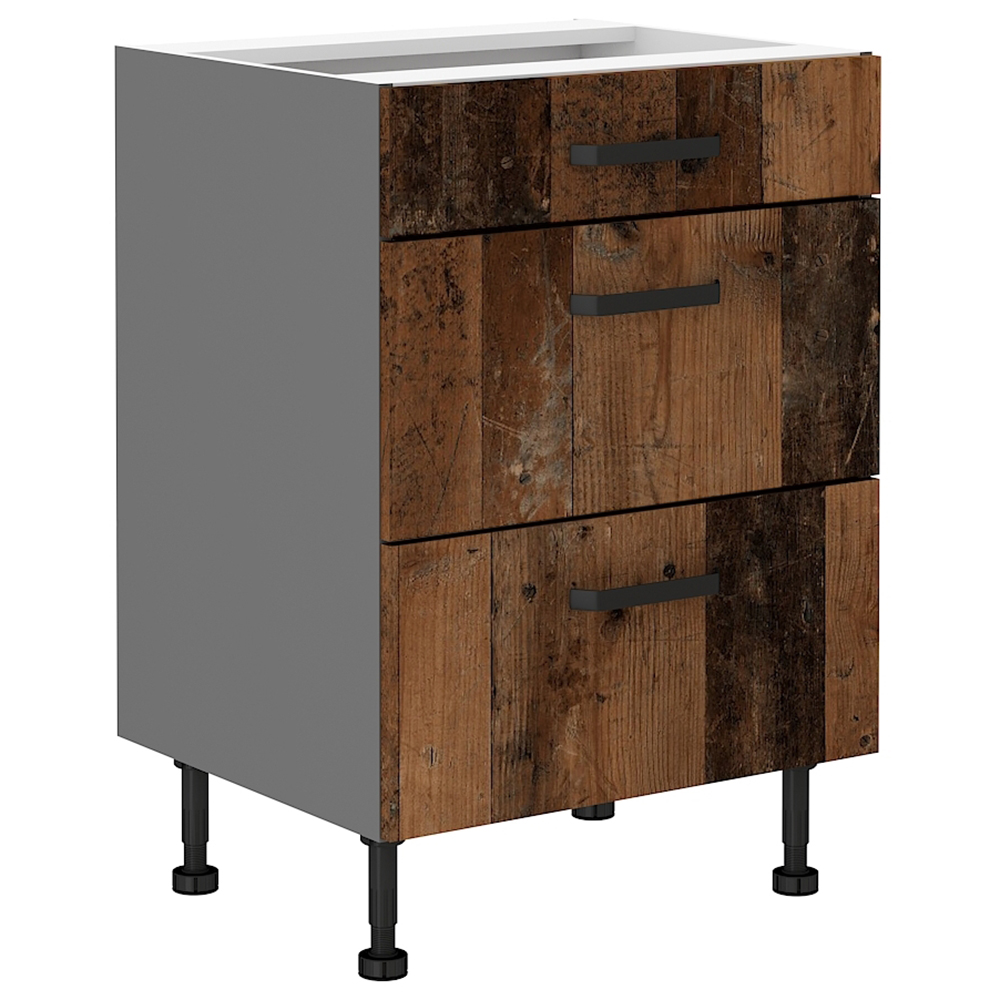 OLD STYLE | kuchyňská linka 170 x 240 cm | old style/antracit