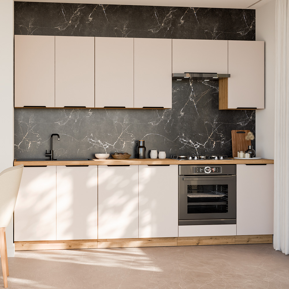 Kuchyňská linka SOLEA  | 260 cm | artisan/kašmír | VÝBĚR ÚCHYTŮ