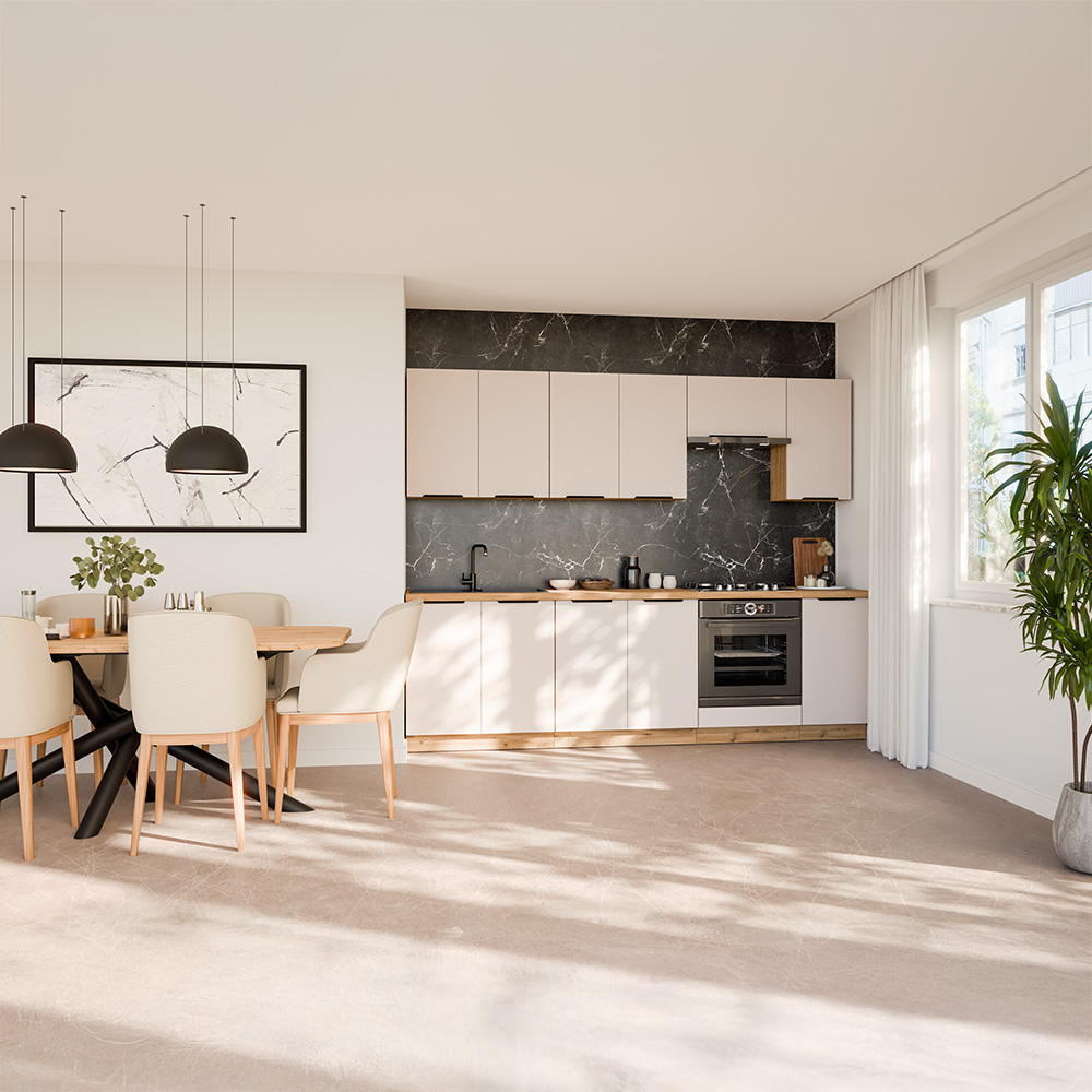 Kuchyňská linka SOLEA  | 260 cm | artisan/kašmír | VÝBĚR ÚCHYTŮ