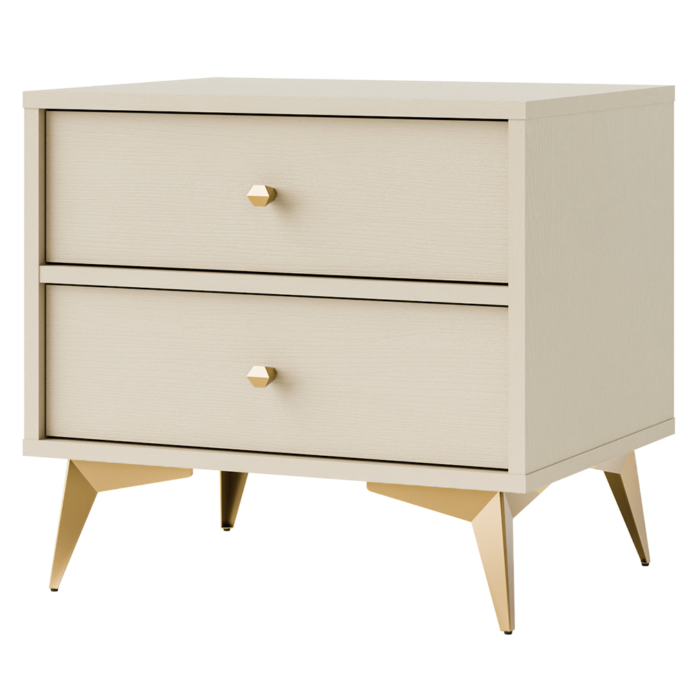 TOKYO 1 b | noční stolek 801 | 51,8 cm | béžová/zlatá