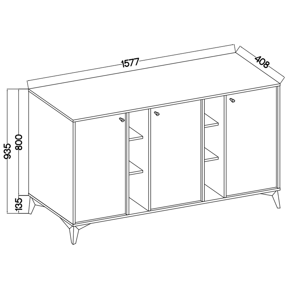 TOKYO 1 b | komoda 823 | 157,7 cm | béžovázlatá