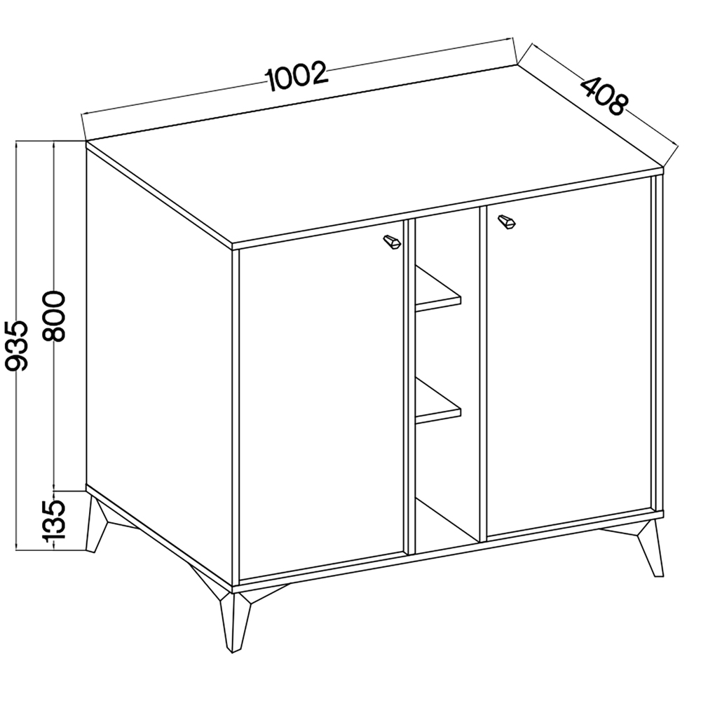 TOKYO 1 b | komoda 822 | 100,2 cm | béžová/zlatá