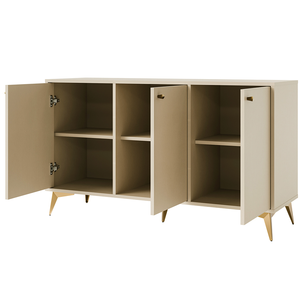 TOKYO 1 b | komoda 813 | 124,5 cm | béžová/zlatá