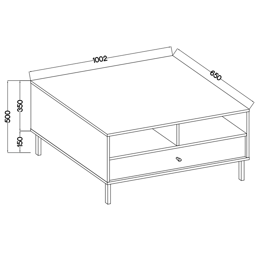 TOKYO 2 b | konferenční stolek 201 | 100,2x65 cm | béžová/zlatá
