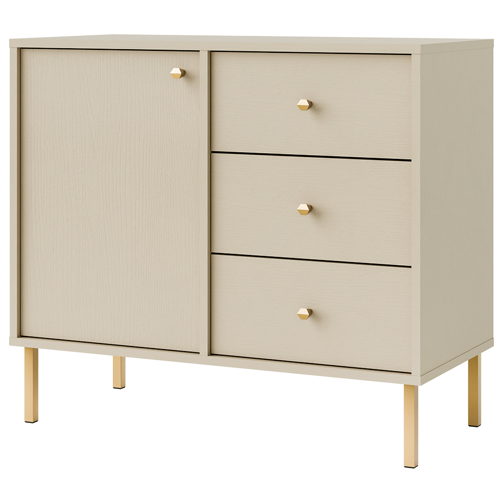 TOKYO 2 b | komoda 814 | 83,6 cm | béžová/zlatá
